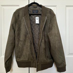 Abercrombie & Fitch Men's Relaxed Vegan Suede Jacket